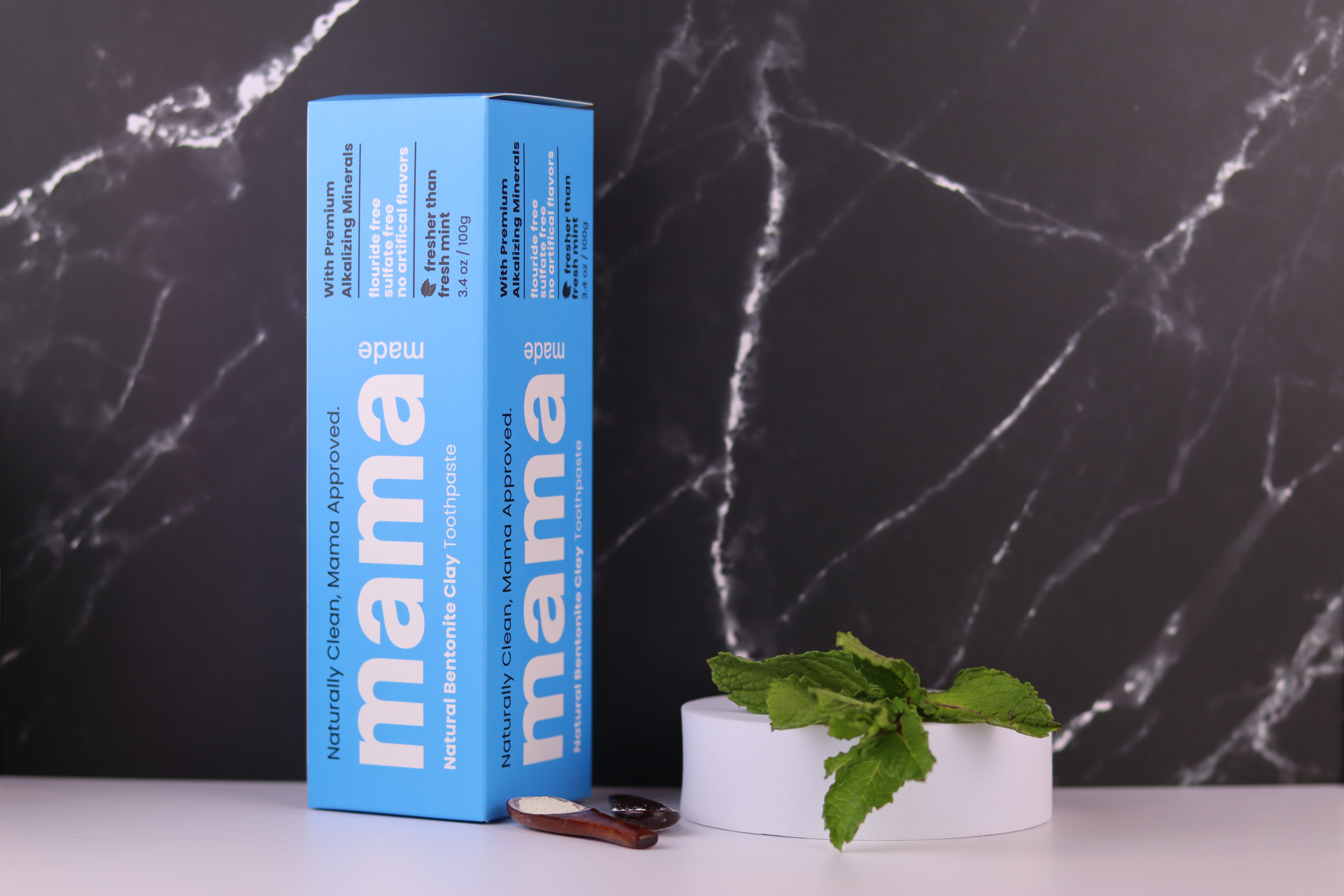 Mama Made 100% Natural Bentonite Clay Toothpaste – Fluoride-Free