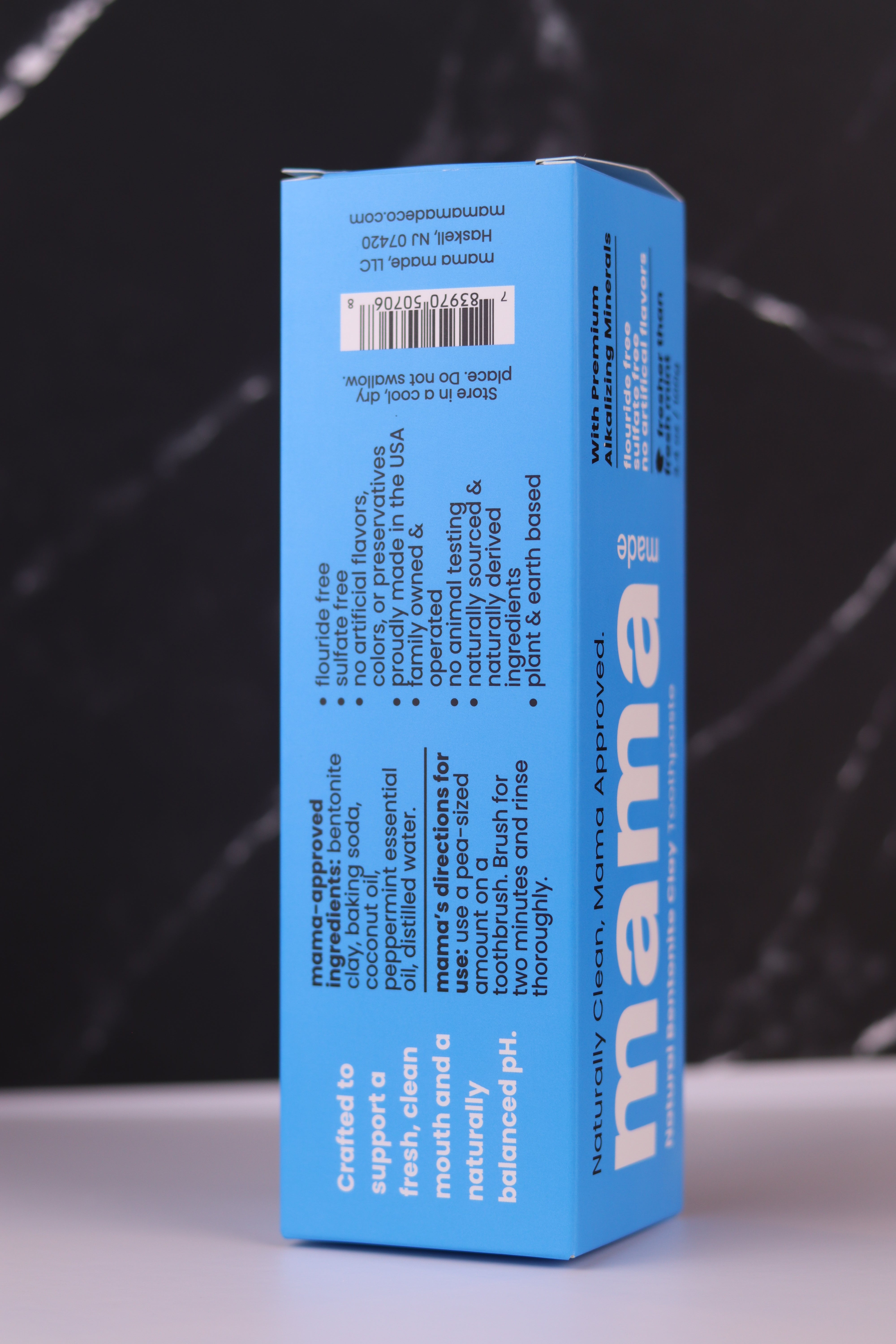 Mama Made 100% Natural Bentonite Clay Toothpaste – Fluoride-Free